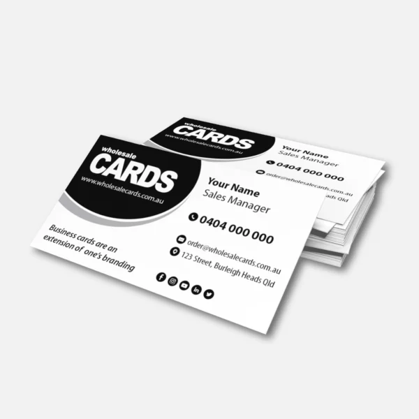 single sided matt laminate business cards